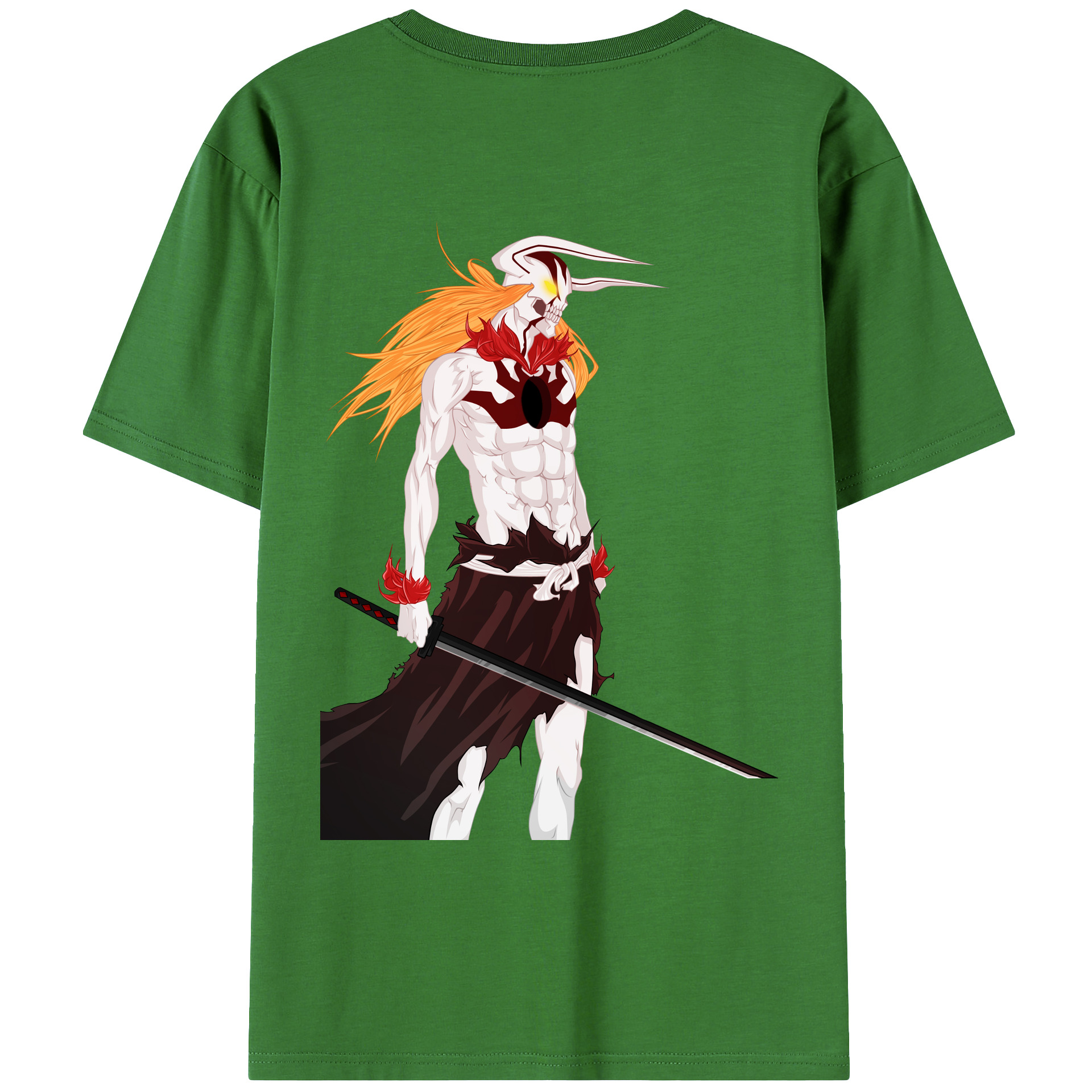 （画像用） ブリーチ 黒崎一護（くろさき いちご）BLEACH Kurosaki Ichigo レディース半袖Tシャツ(バックプリント)